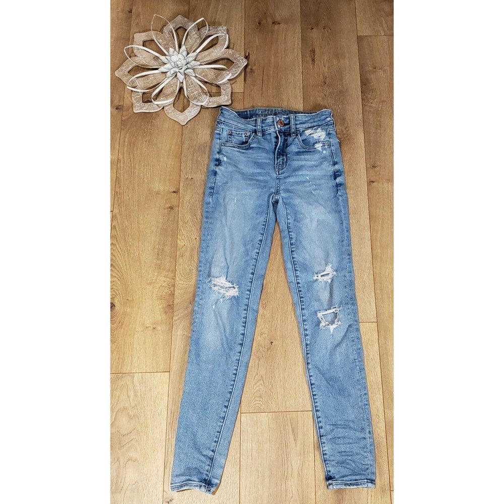 American Eagle Women's Next Level Stretch High Rise Jegging Jeans Size 00